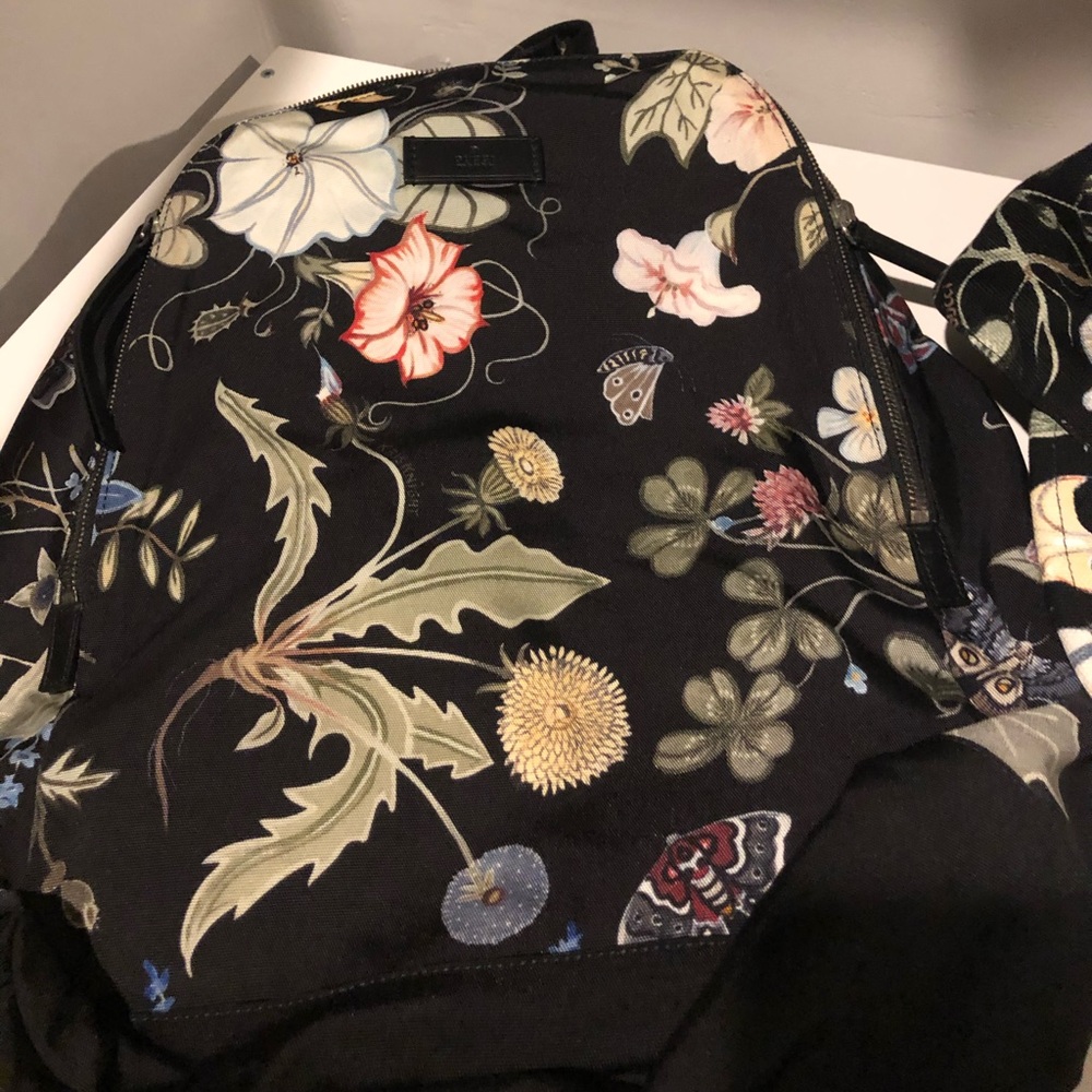 Gucci Floral Backpack